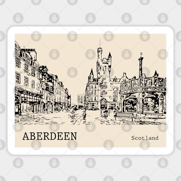 Aberdeen Scotland Magnet by Lakeric